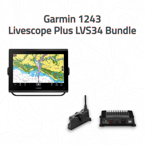 Garmin GPSMAP 1243 and Livescope Plus LVS34 Bundle