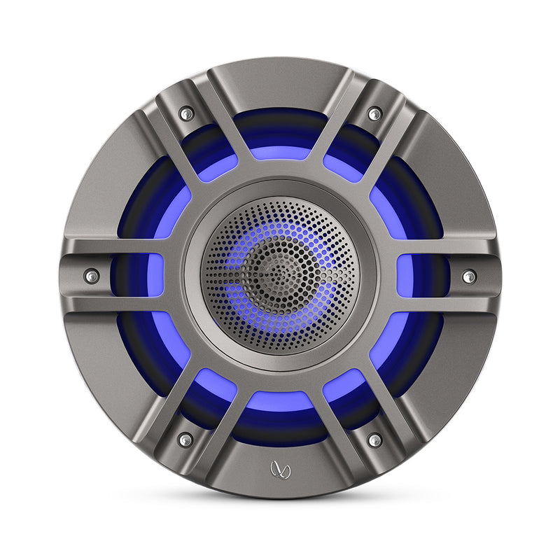 Load image into Gallery viewer, Infinity 8&quot; Marine RGB Kappa Series Speakers - Titanium/Gunmetal
