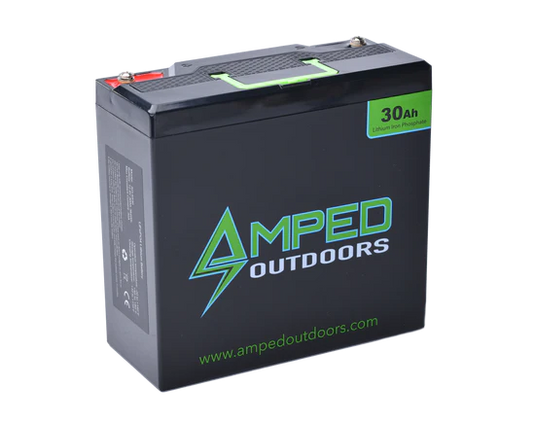 AMPED Outdoors 30Ah Lithium Battery (LiFePO4) - Tall Version