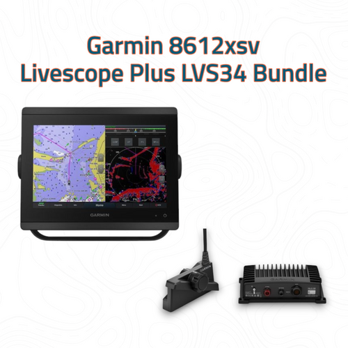 Garmin GPSMAP 8612xsv and Livescope Plus LVS34 Bundle