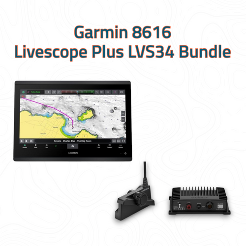 Garmin GPSMAP 8616 and Livescope Plus LVS34 Bundle