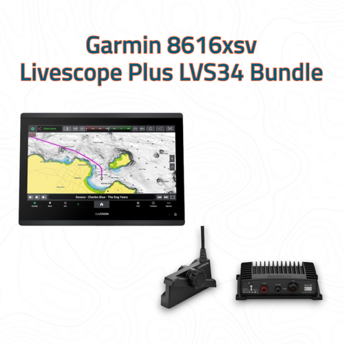 Garmin GPSMAP 8616xsv and Livescope Plus LVS34 Bundle