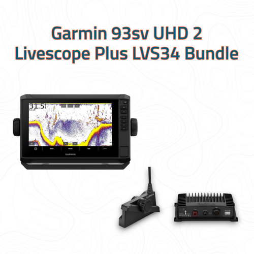 Garmin Livescope Plus LVS34 Echomap 93sv UHD2 Bundle