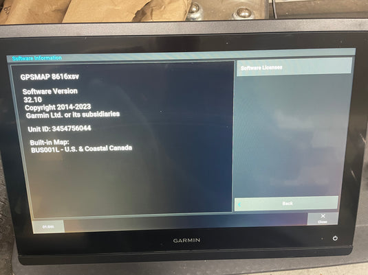 Used Garmin GPSMAP 8616xsv