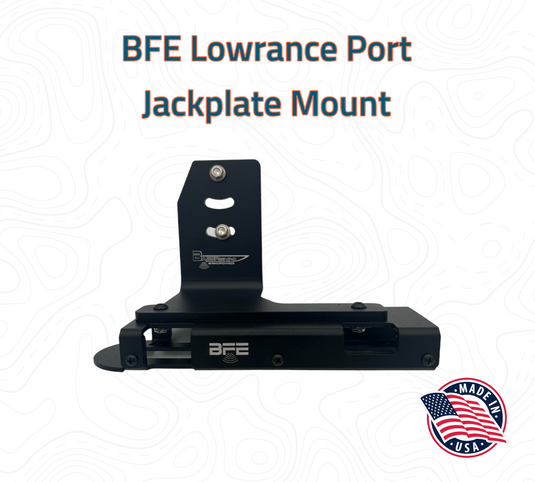 BFE Adjustable Jackplate Mount for Lowrance, Garmin, Humminbird