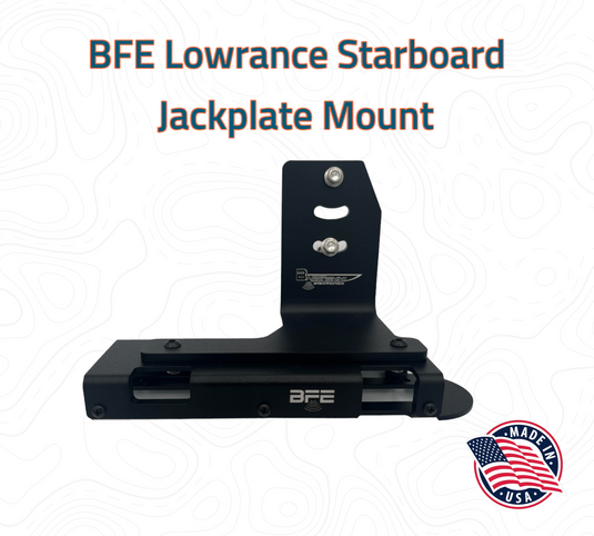 BFE Adjustable Jackplate Mount for Lowrance, Garmin, Humminbird