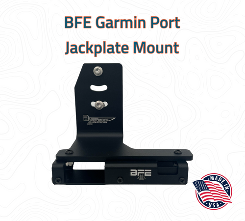 BFE Adjustable Jackplate Mount for Lowrance, Garmin, Humminbird