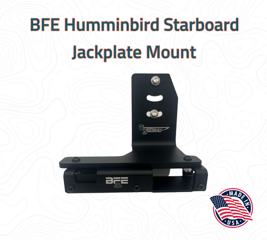 BFE Adjustable Jackplate Mount for Lowrance, Garmin, Humminbird