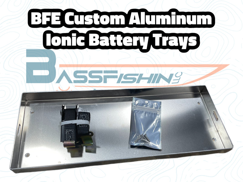 Load image into Gallery viewer, BFE Custom Aluminum Battery Trays w/ Ratchet Strap
