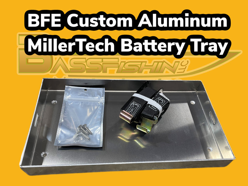 Load image into Gallery viewer, BFE Custom Aluminum Battery Trays w/ Ratchet Strap
