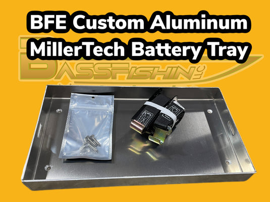 BFE Custom Aluminum Battery Trays w/ Ratchet Strap