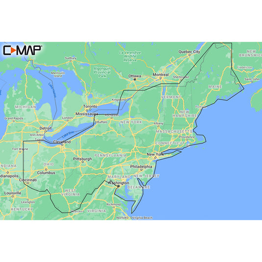 C-MAP M-NA-Y213-MS US Lakes East REVEAL™ Inland Chart