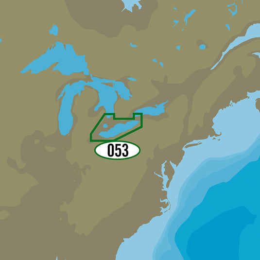 C-MAP MAX NA-M053/SD - Lake Erie & Lake St. Clair Bathymetric SD Format