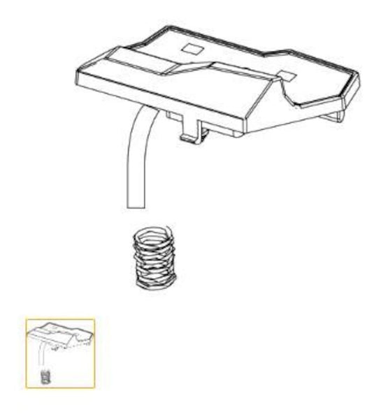 Lowrance Ghost Button Rear Left 2 Dots 000-15312-001