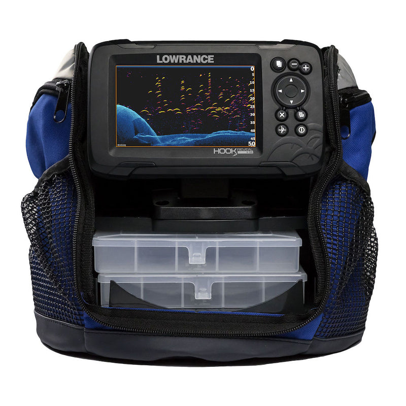 Load image into Gallery viewer, Lowrance HOOK Reveal 5 Chartplotter/Fishfinder Ice Machine w/SplitShot Transducer
