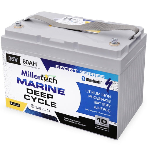 MillerTech 36V 60ah Bluetooth Lithium Battery