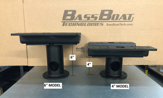 BBT Bass Cat Pedestal Dual Stack Bow Mount 4"